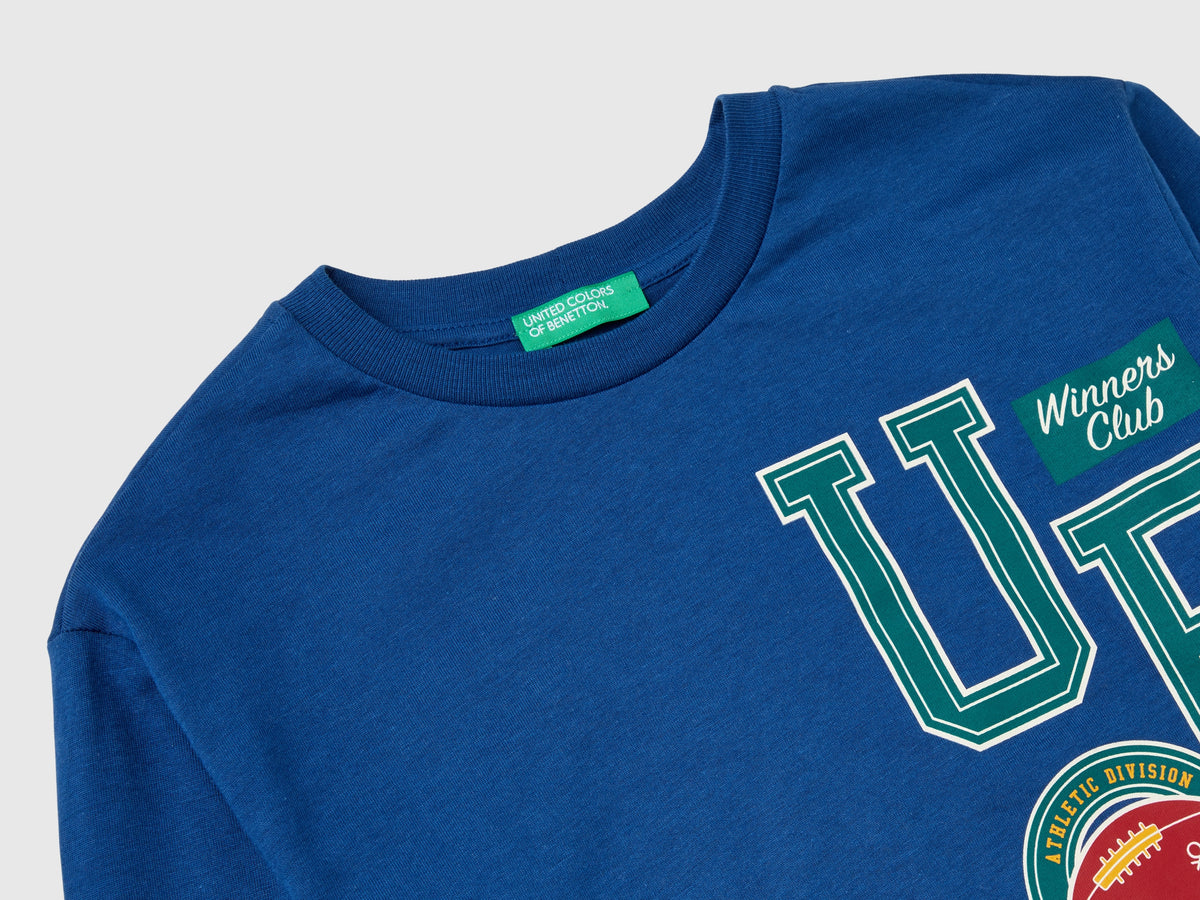 T-shirt manica lunga in cotone bio
