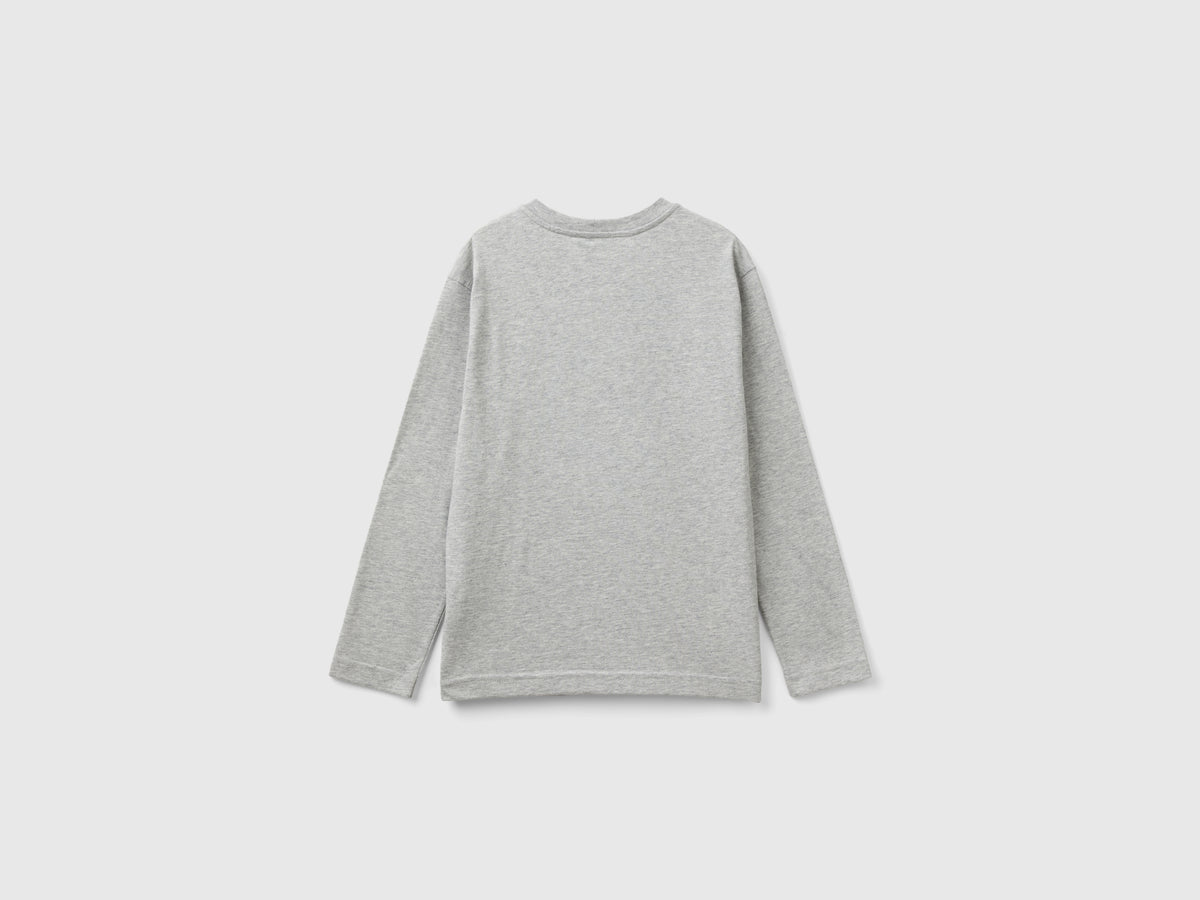T-shirt manica lunga in cotone bio