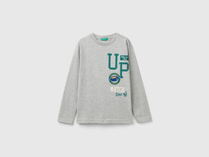 T-shirt manica lunga in cotone bio