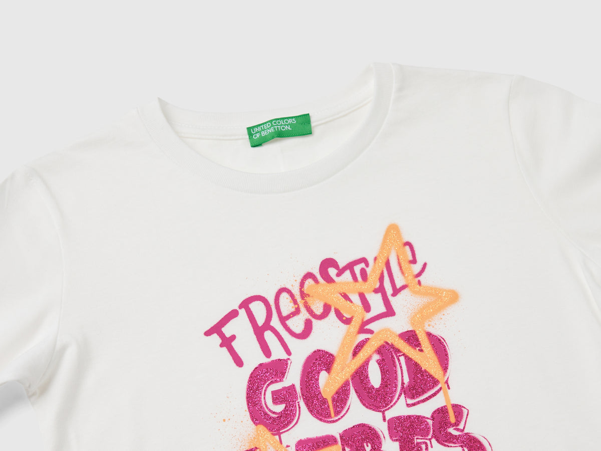 T-shirt manica lunga in cotone bio