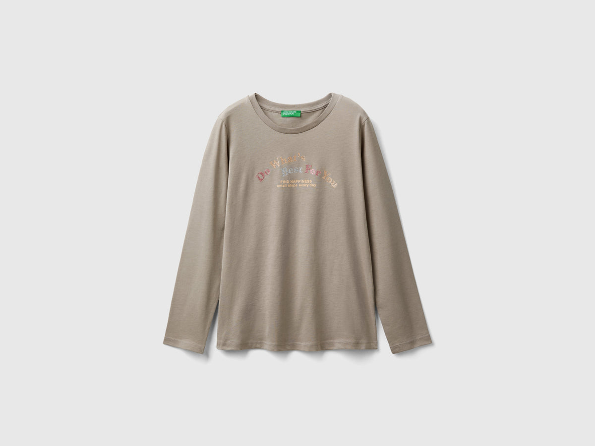 T-shirt manica lunga in cotone bio