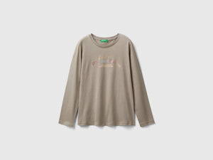 T-shirt manica lunga in cotone bio