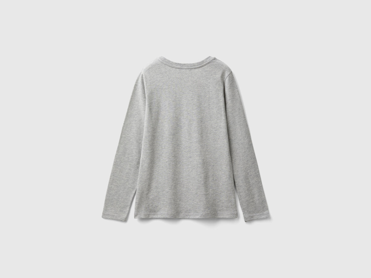 T-shirt manica lunga in cotone bio