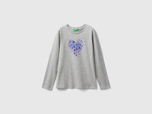 T-shirt manica lunga in cotone bio