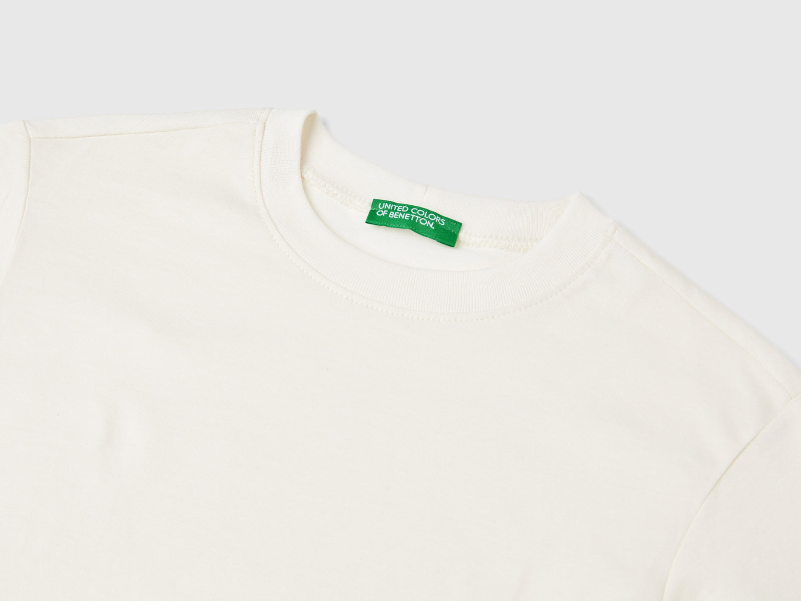 Maglietta con stampa fotografica da bimbo bianco panna 3 | Benetton Outlet