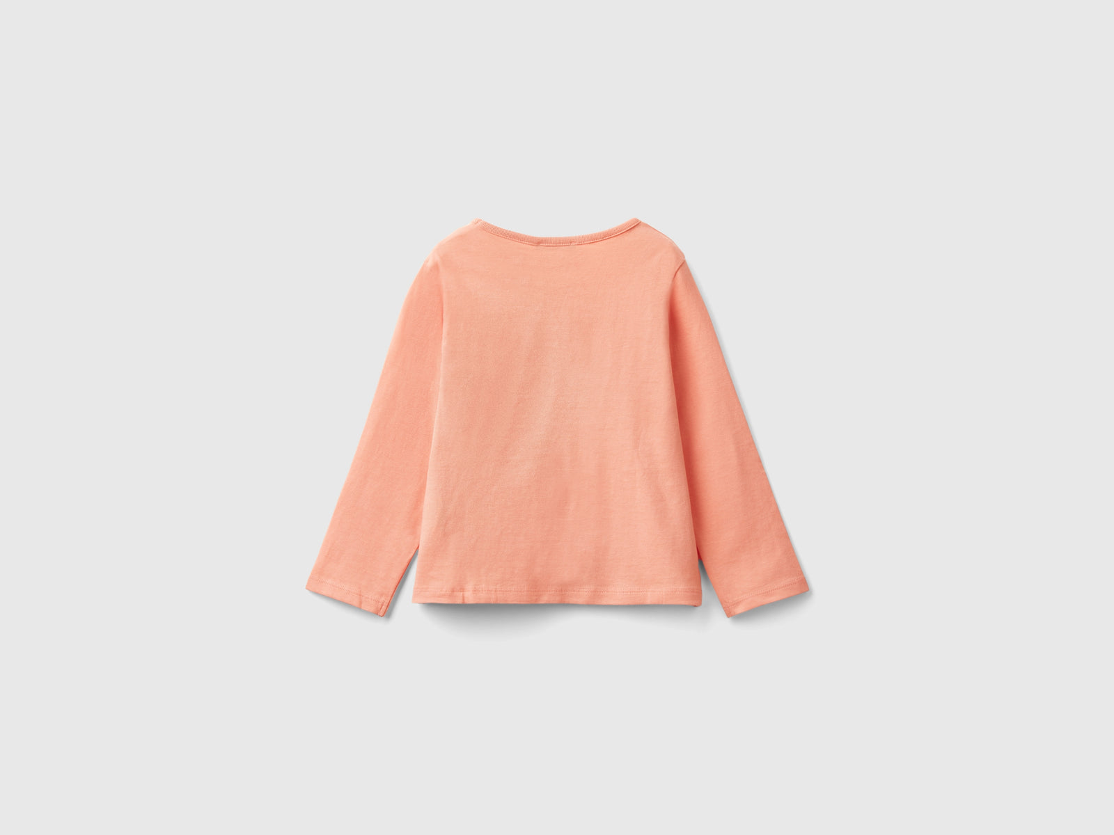 T-shirt con applicazione effetto petali da bimba pesca 2 | Benetton Outlet