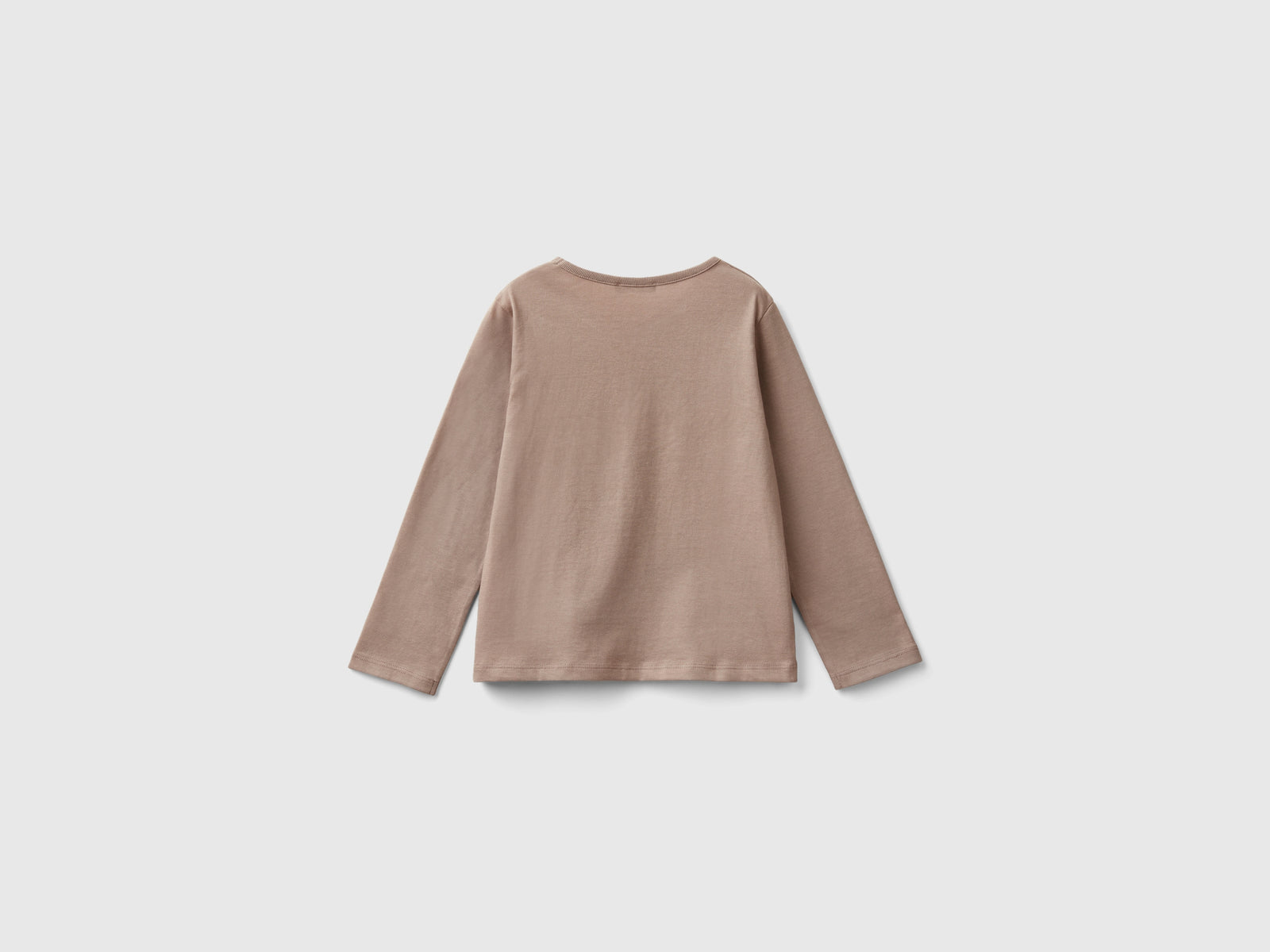 T-shirt con applicazione effetto petali da bimba tortora 2 | Benetton Outlet