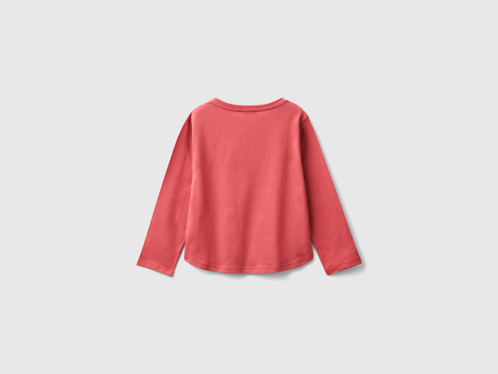 Camiseta con estampado de purpurina en algodón orgánico da bimba malva 2 | Benetton Outlet