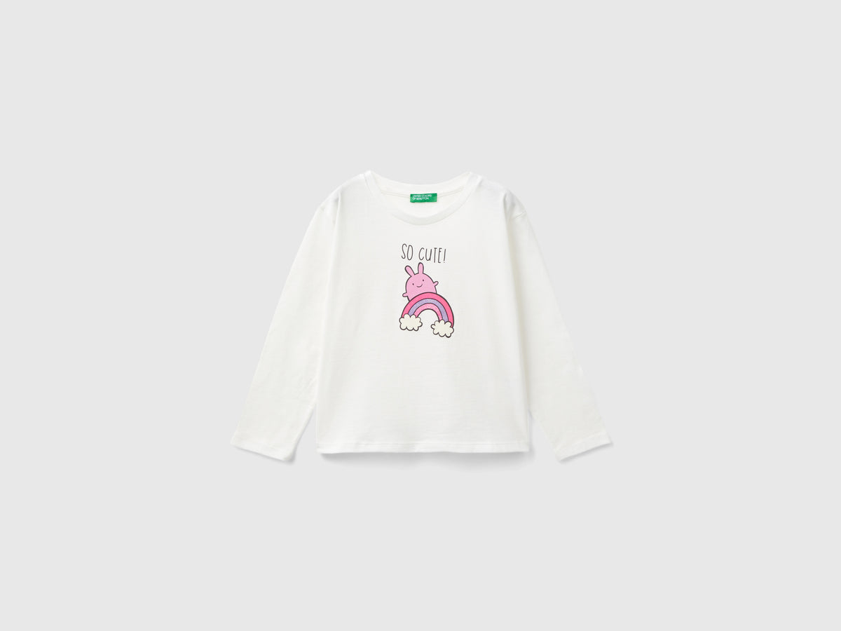 T-shirt in cotone bio con stampa