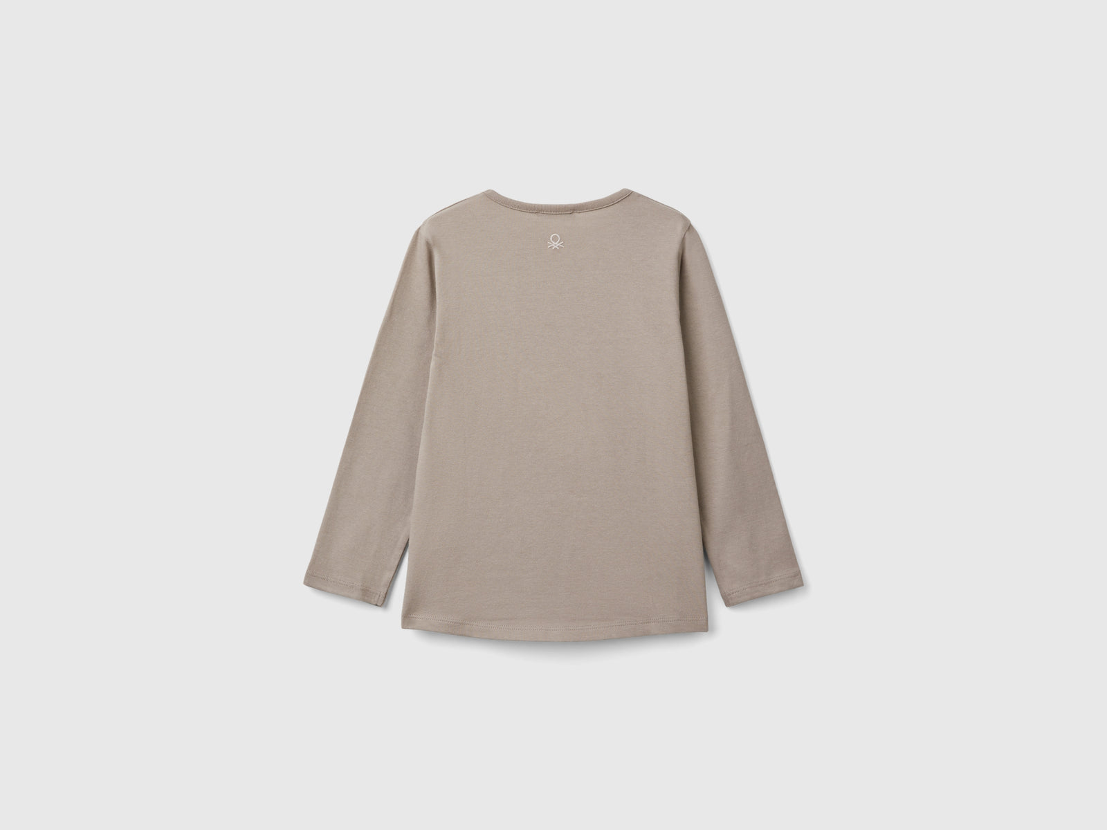 T-shirt con stampa e paillettes da bimba tortora 2 | Benetton Outlet