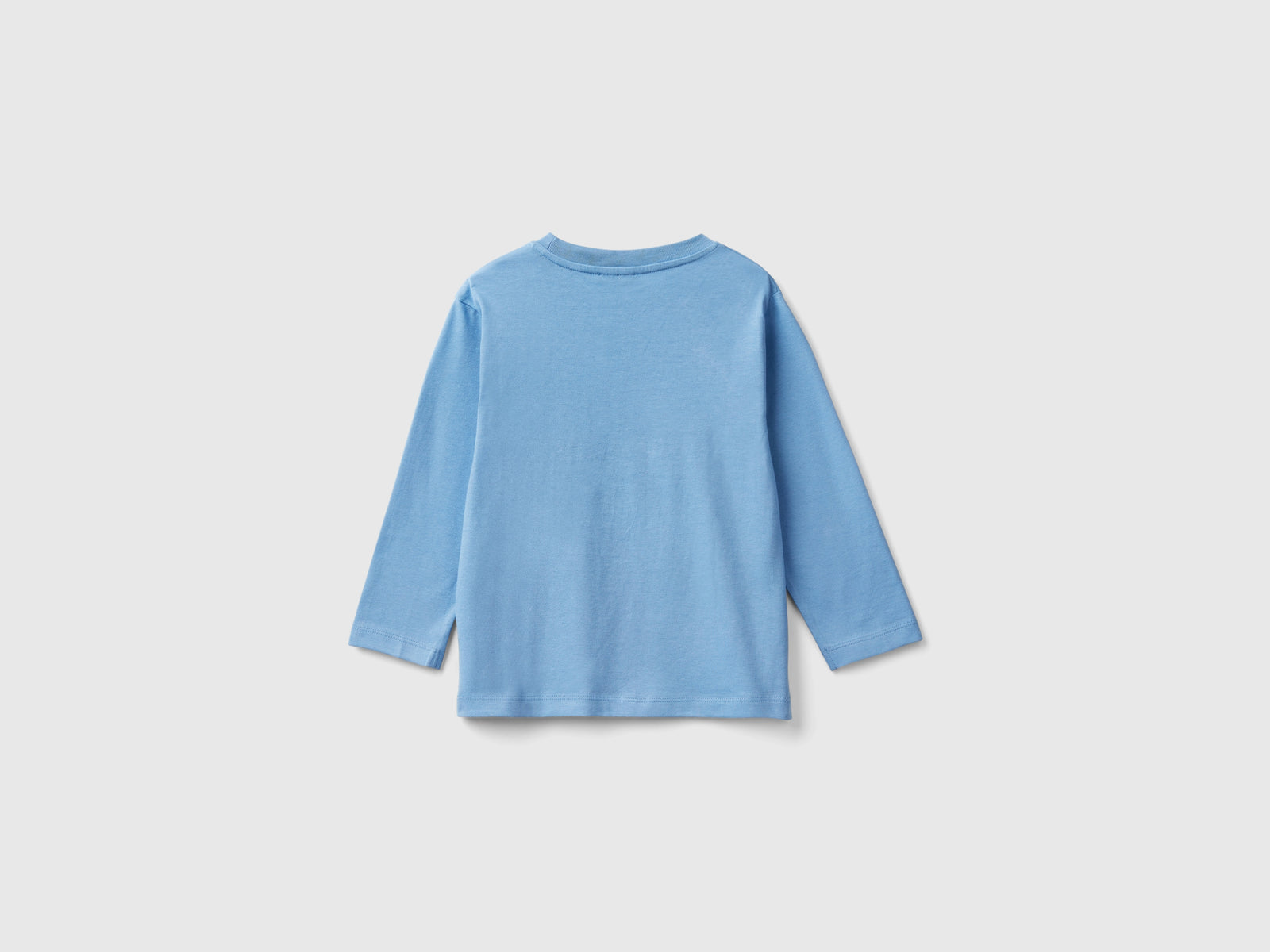 T-shirt con stampa e applicazione da bimbo azzurro 2 | Benetton Outlet