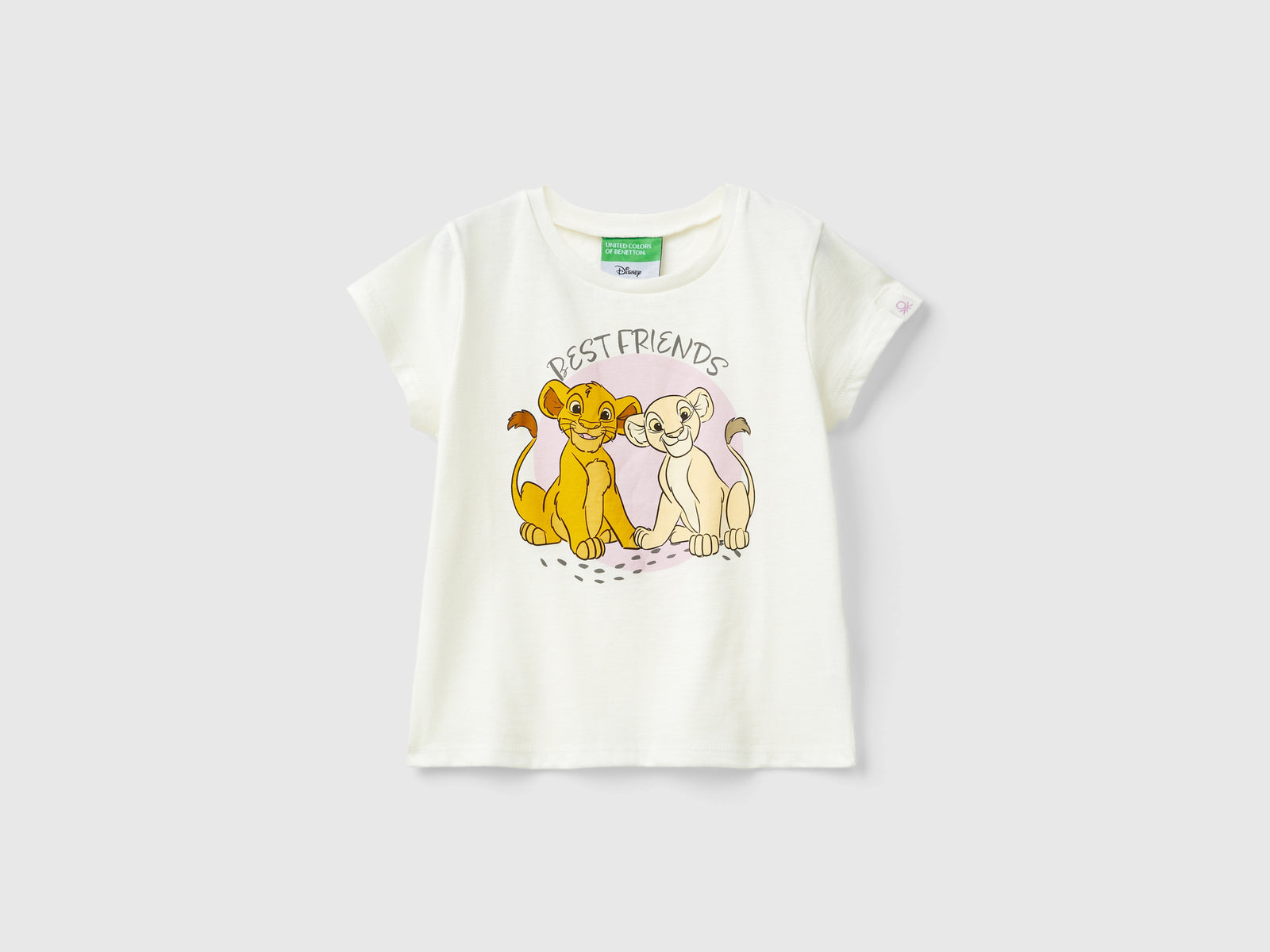 Maglietta ©Disney Il Re Leone da bimba bianco panna | Benetton Outlet