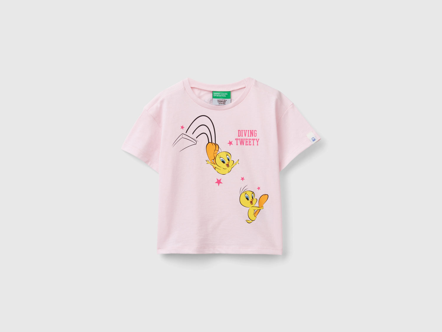 T-shirt manica corta ©Looney Tunes da bimba rosa | Benetton Outlet