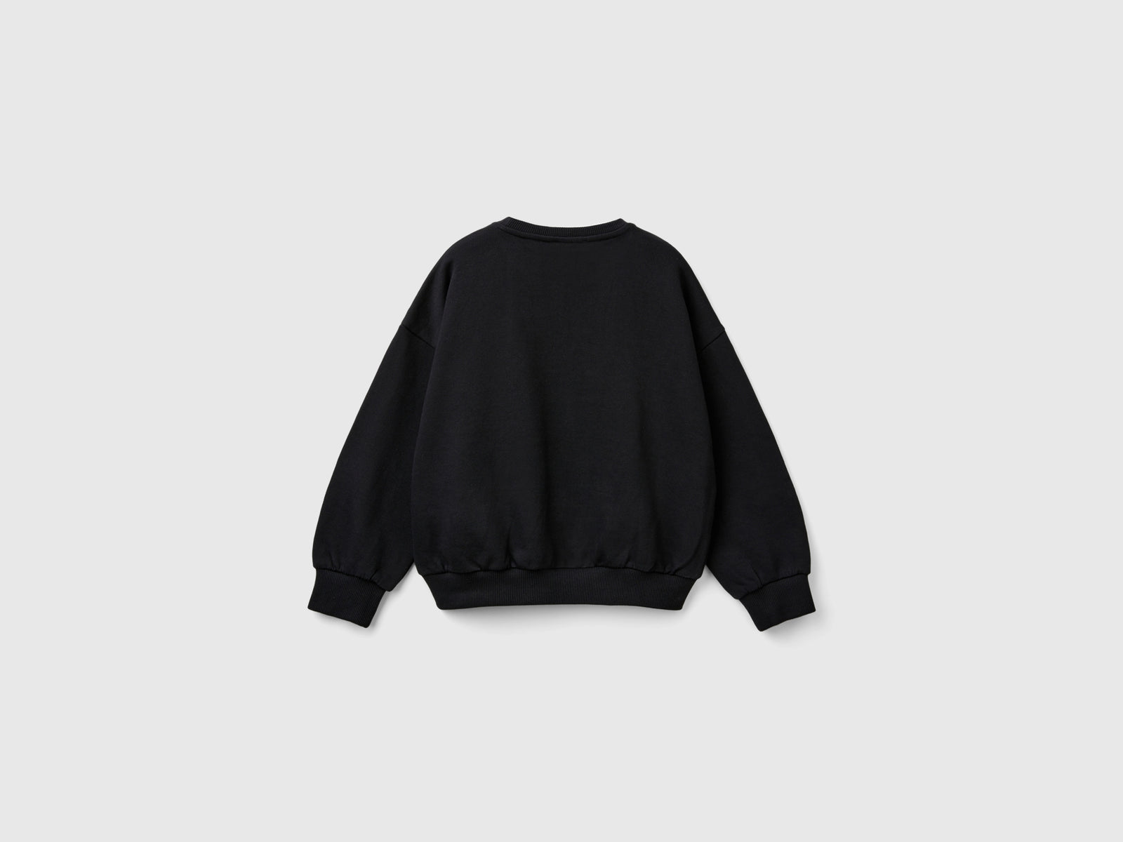 Felpa con paillettes da bambina nero 2 | Benetton Outlet
