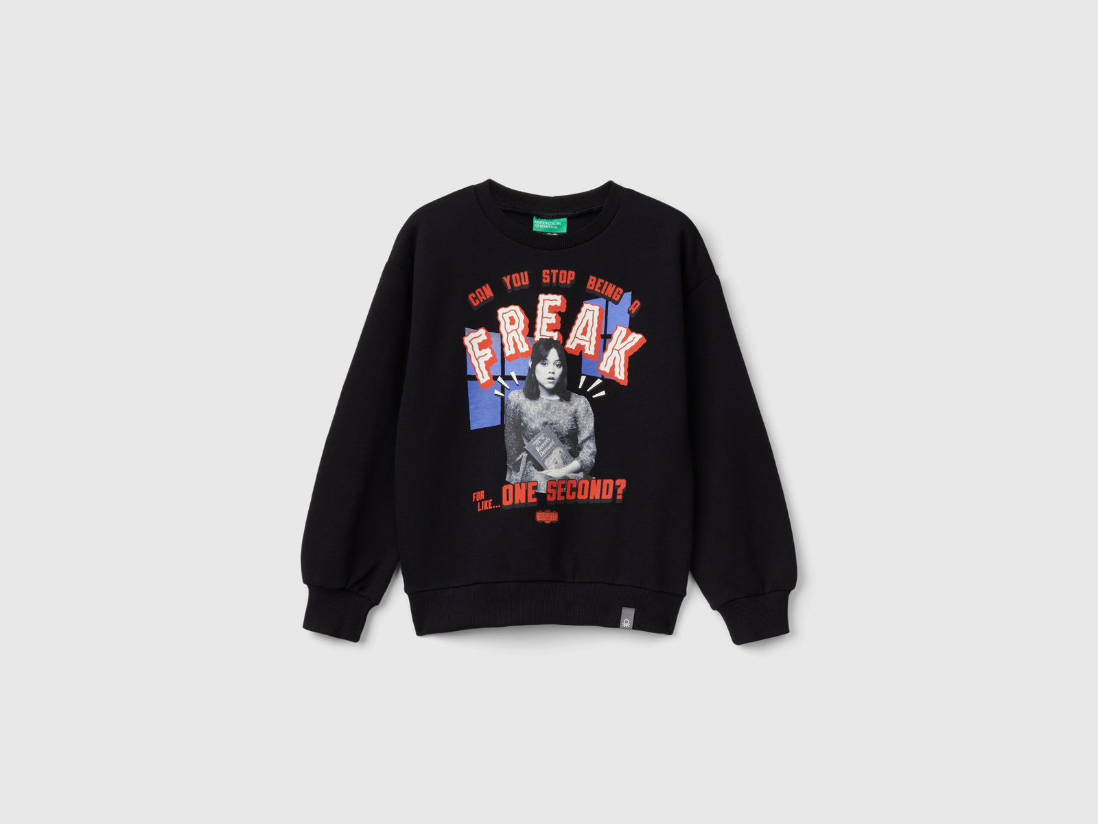 Felpa con stampa fotografica Beetlejuice™ da bambina nero | Benetton Outlet