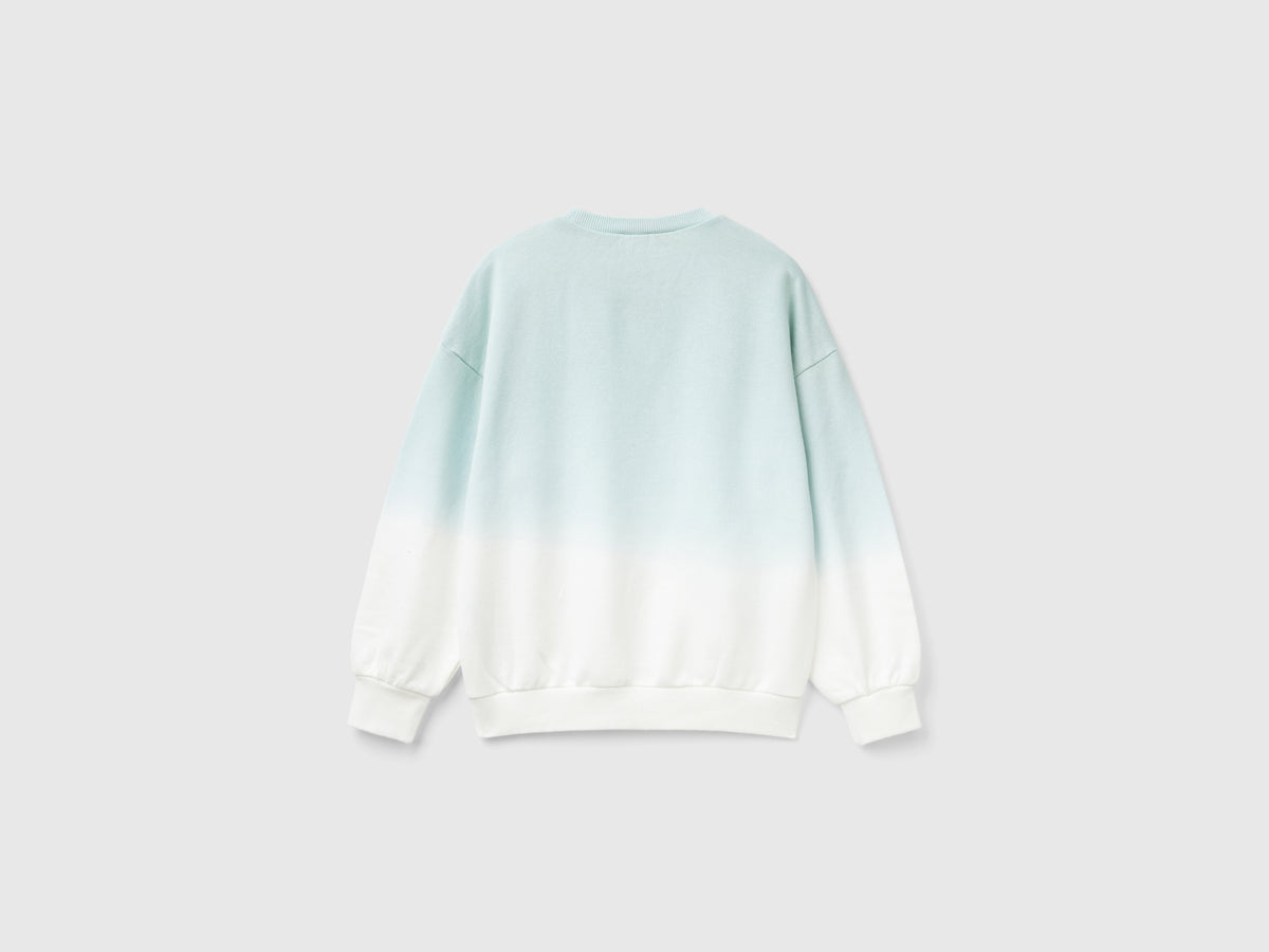 Felpa dip dye con ricamo