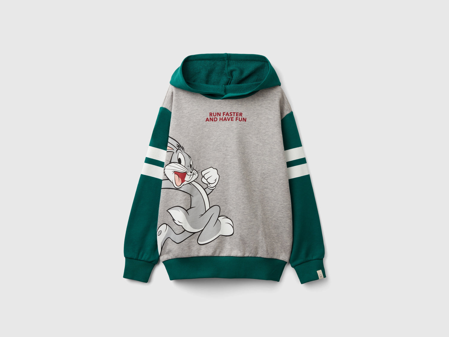 Felpa color block ©Looney Tunes da bambino grigio chiaro | Benetton Outlet