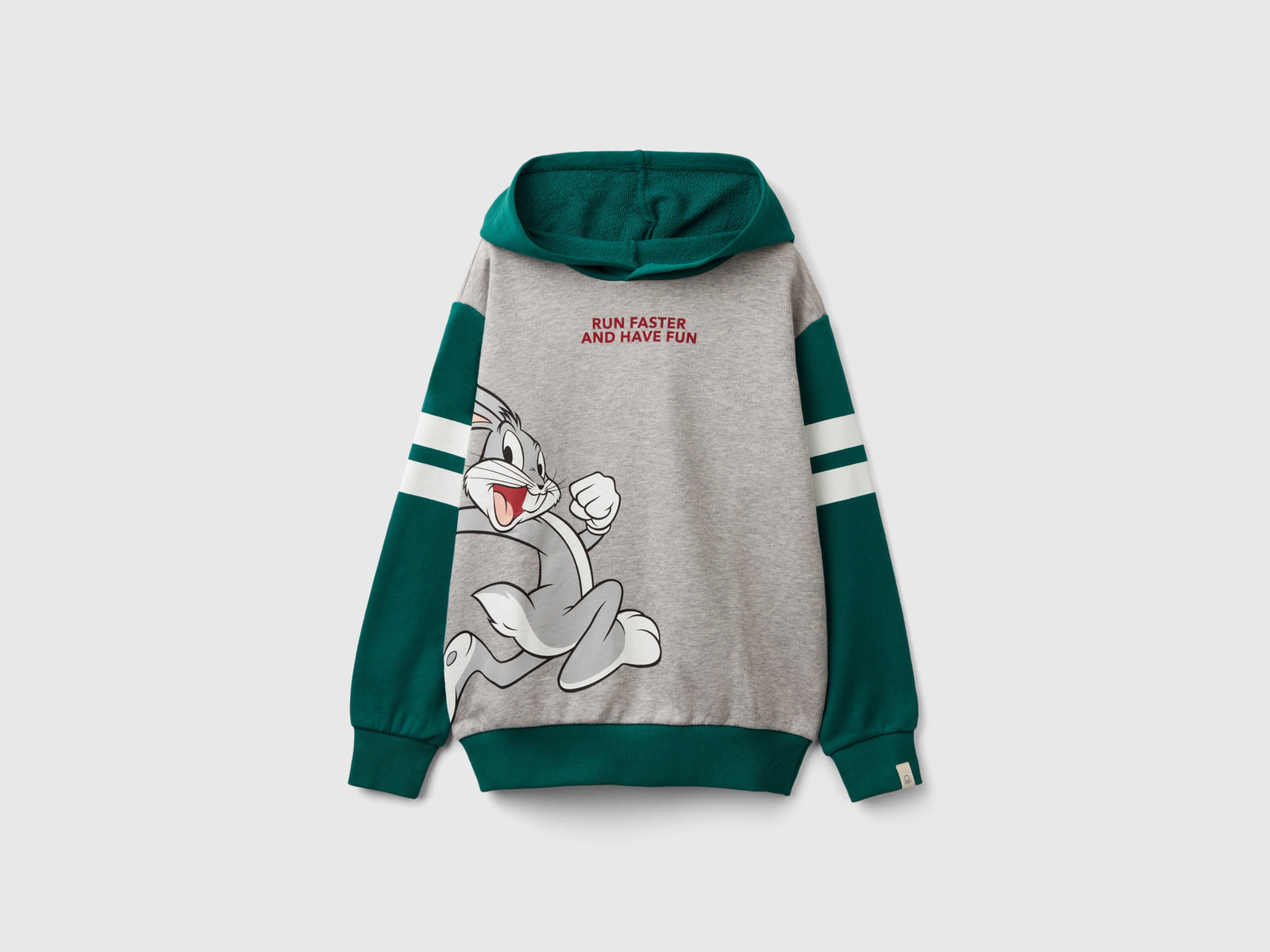 Felpa color block ©Looney Tunes da bambino grigio chiaro | Benetton Outlet