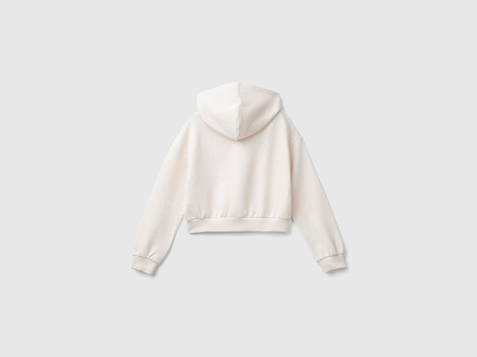 Felpa Barbie panna con strass da bambina bianco panna 2 | Benetton Outlet
