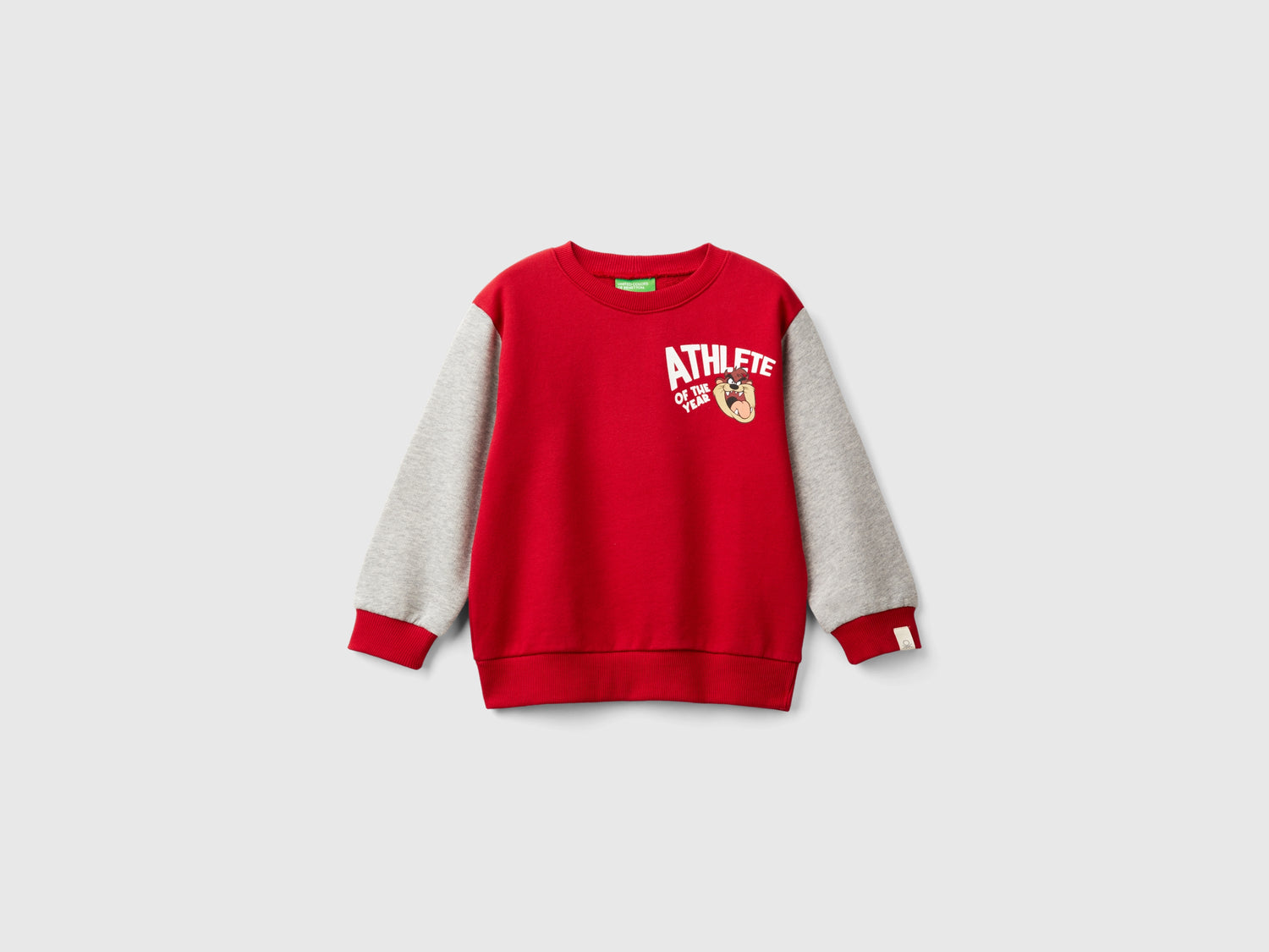 Felpa con stampa ©Looney Tunes da bimbo rosso | Benetton Outlet