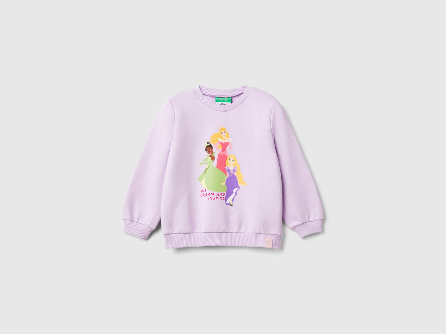 Felpa principesse ©Disney da bimba lilla | Benetton Outlet