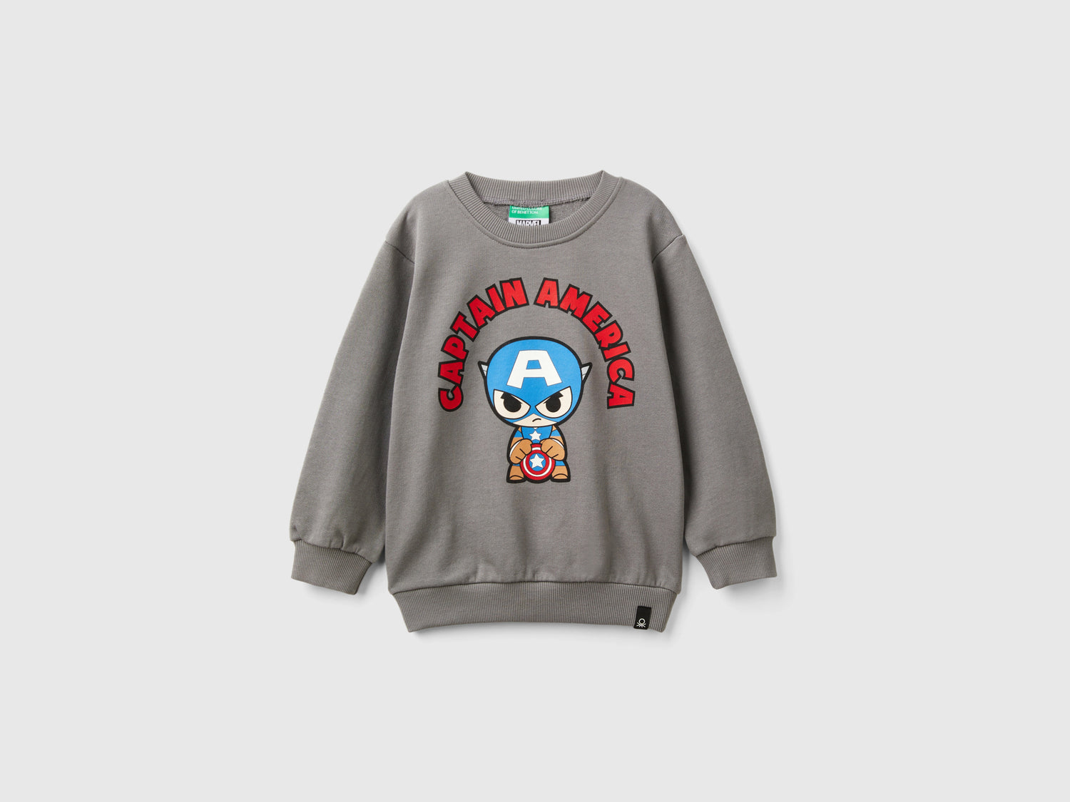 Felpa ©Marvel Capitan America da bimbo grigio scuro | Benetton Outlet