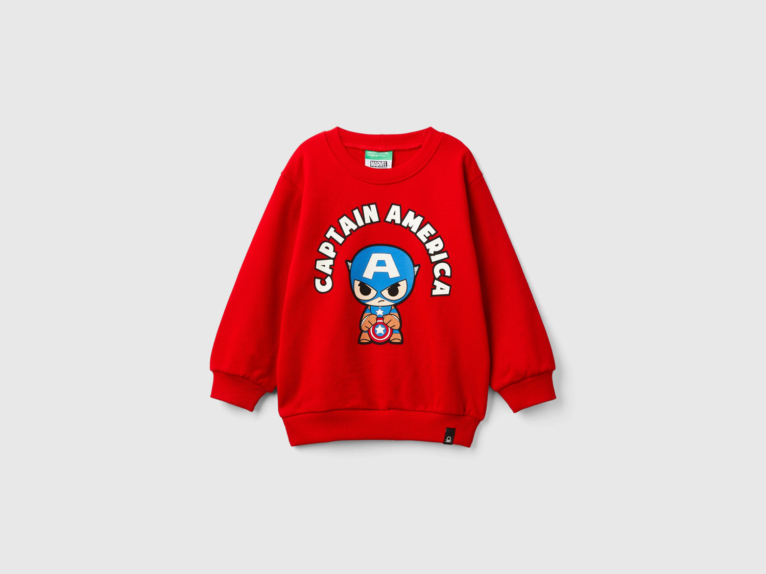 Felpa ©Marvel Capitan America da bimbo rosso | Benetton Outlet