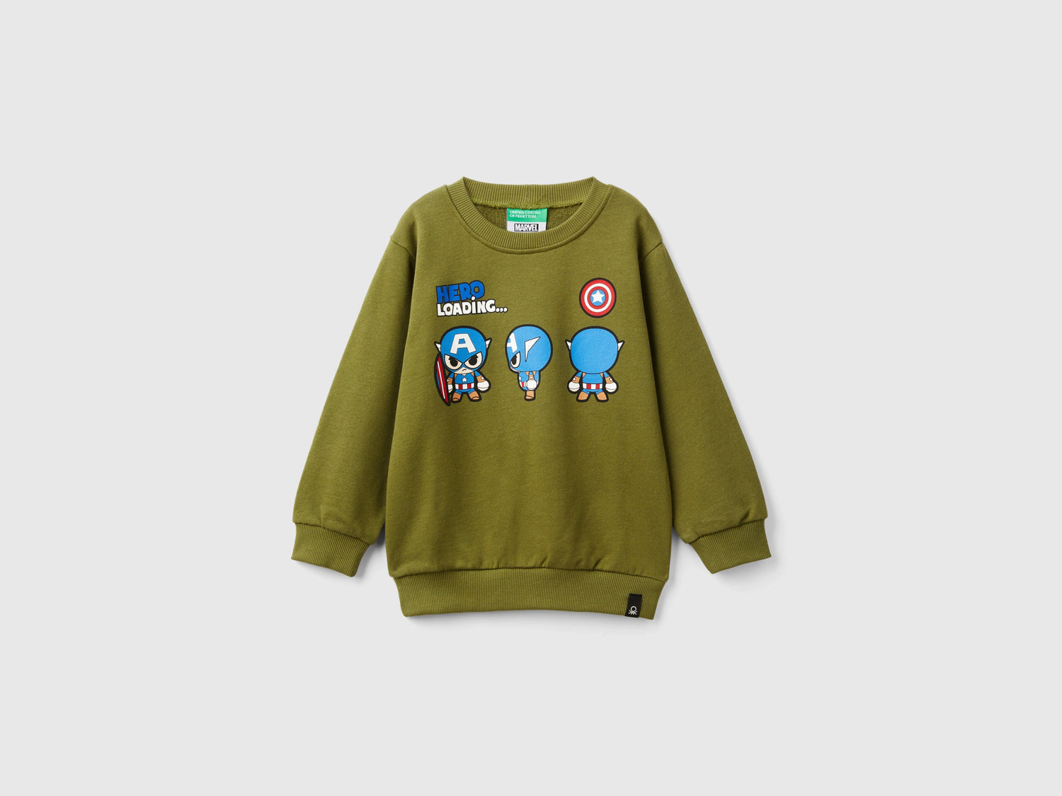Felpa ©Marvel Capitan America da bimbo verde | Benetton Outlet