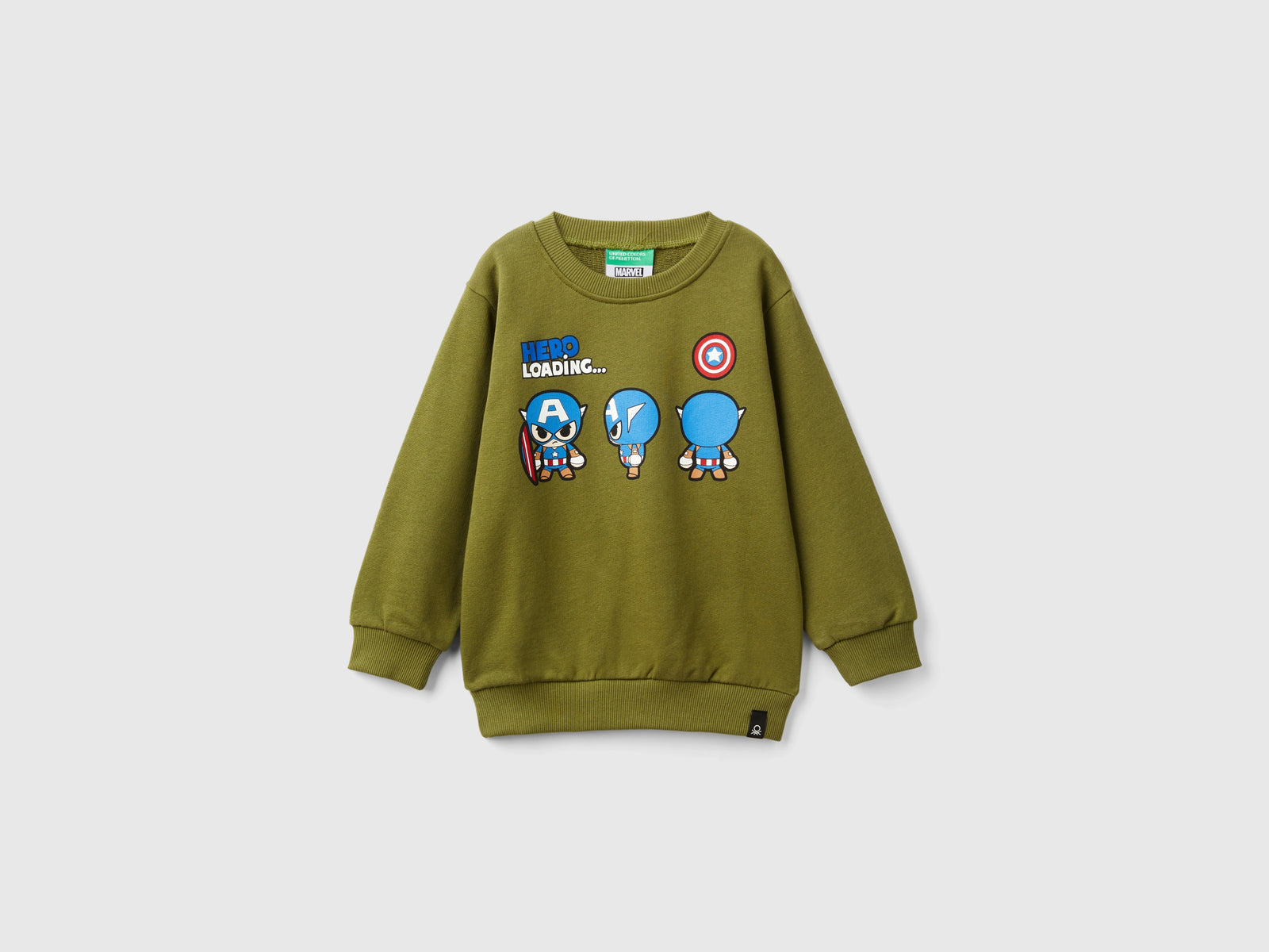 Felpa ©Marvel Capitan America da bimbo verde | Benetton Outlet