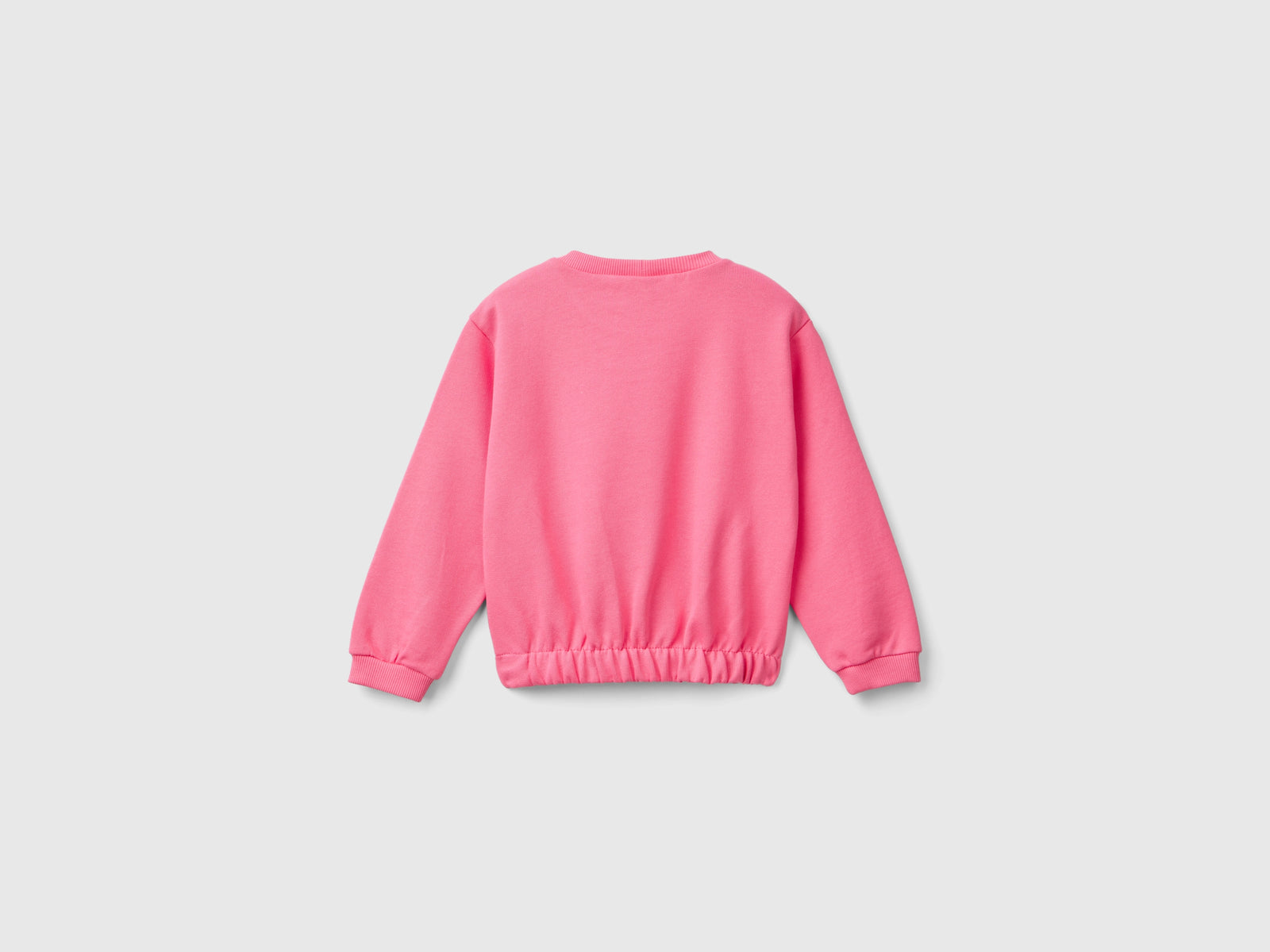 Felpa Barbie con stampa laminata da bimba rosa 2 | Benetton Outlet