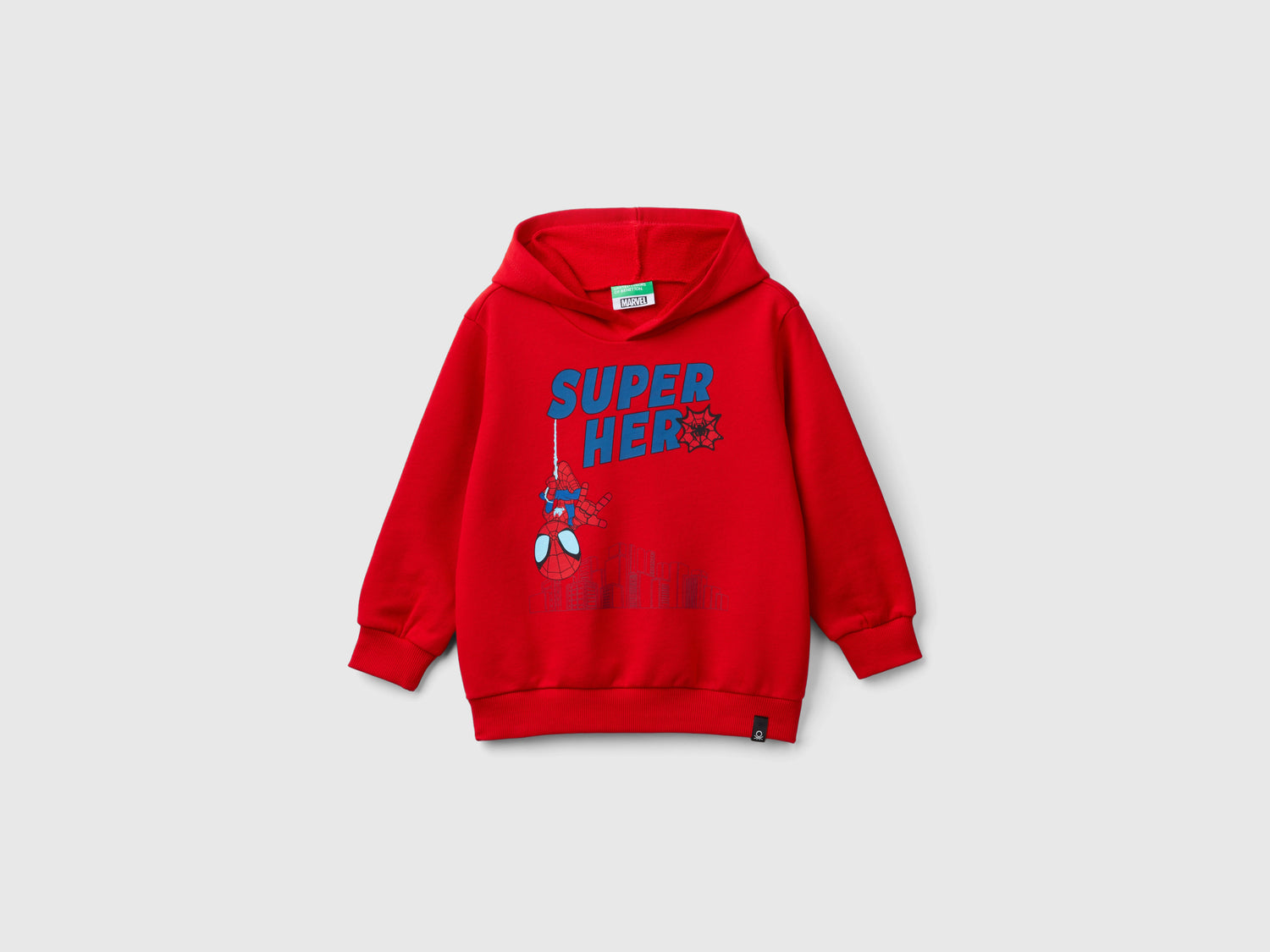 Felpa con cappuccio ©Marvel Spiderman da bimbo rosso | Benetton Outlet