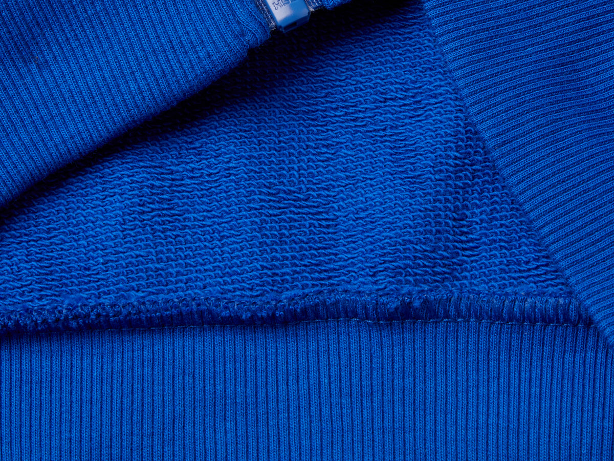 Organic cotton zip-up sweatshirt