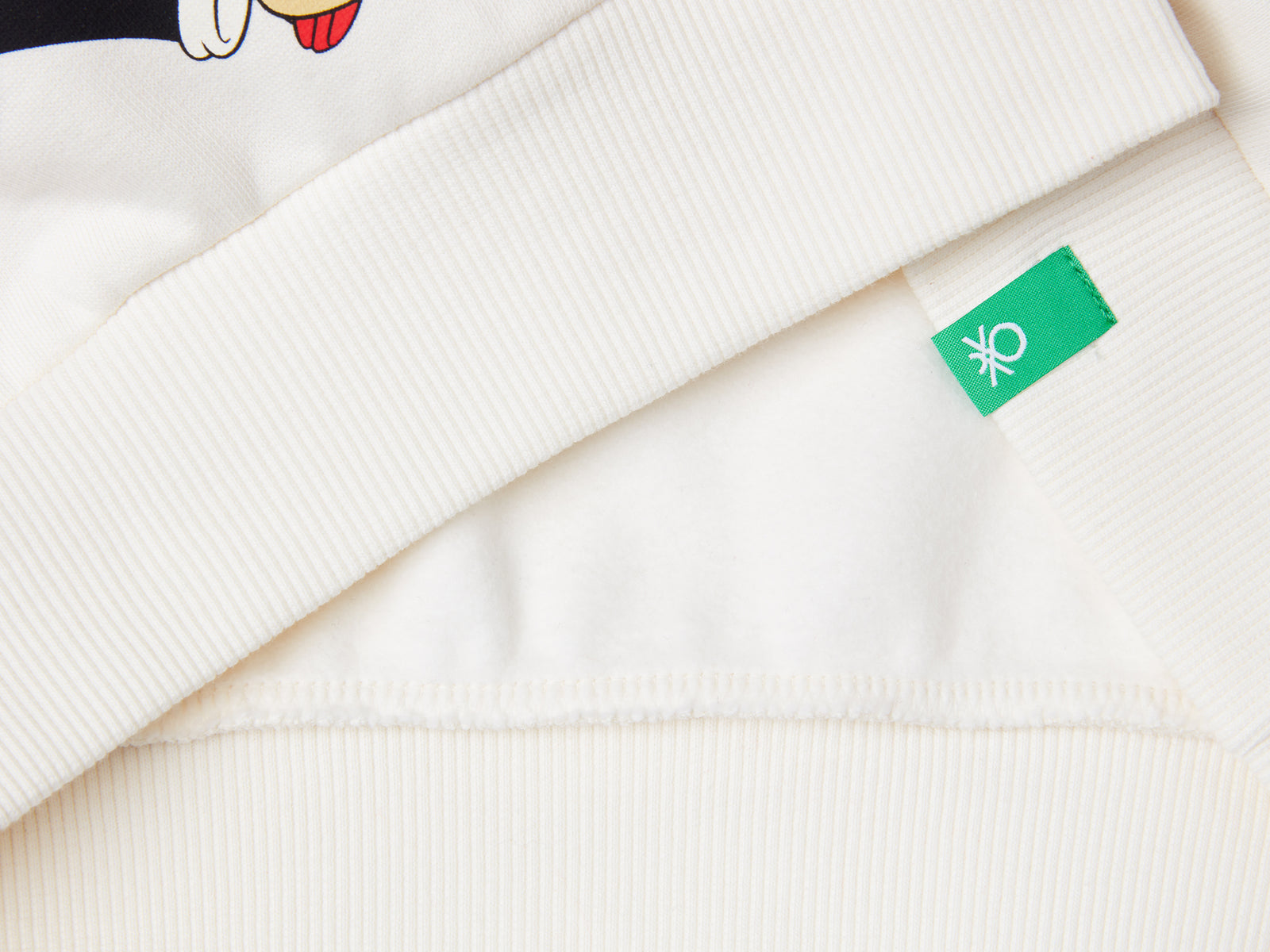 Felpa natalizia Mickey & Friends da bambino bianco panna 3 | Benetton Outlet