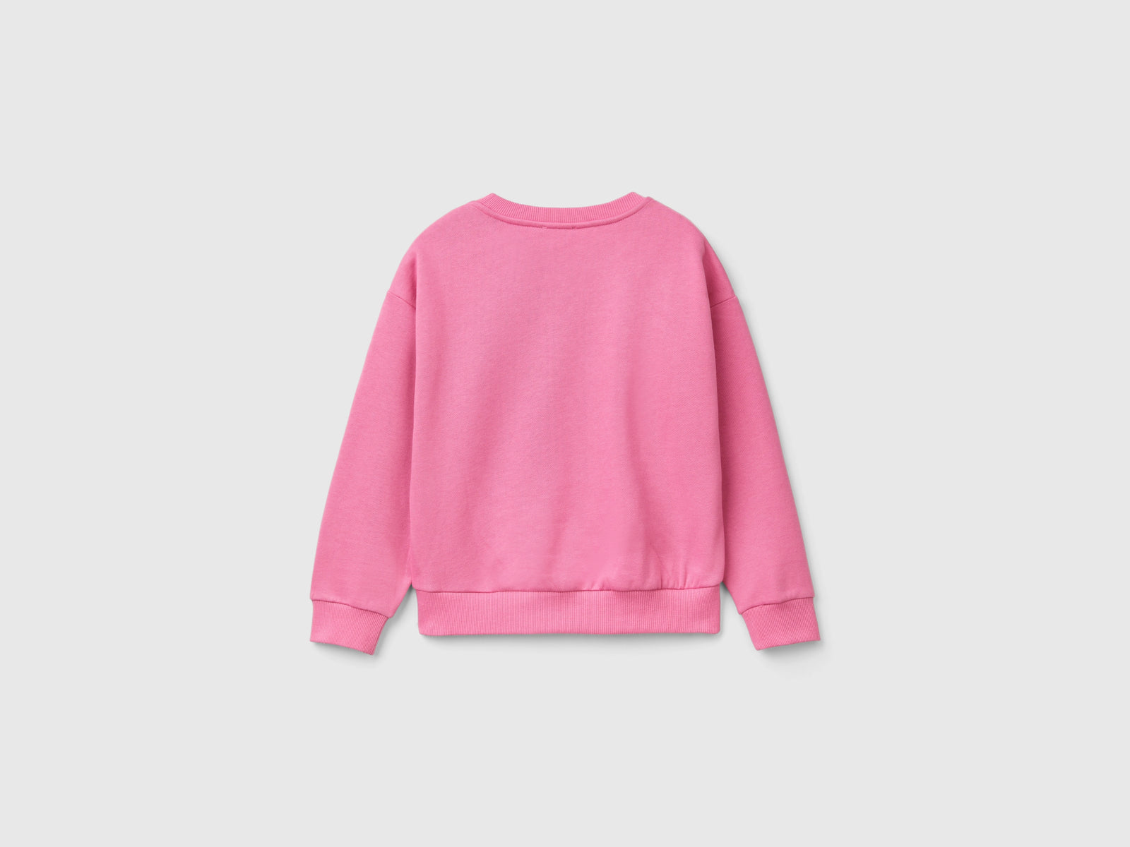 Felpa con paillettes cuore da bambina rosa 2 | Benetton Outlet