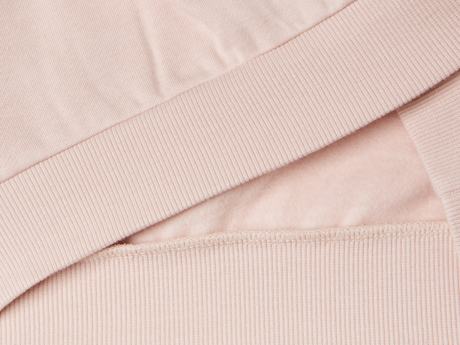 Felpa con paillettes cuore da bambina rosa tenue 3 | Benetton Outlet
