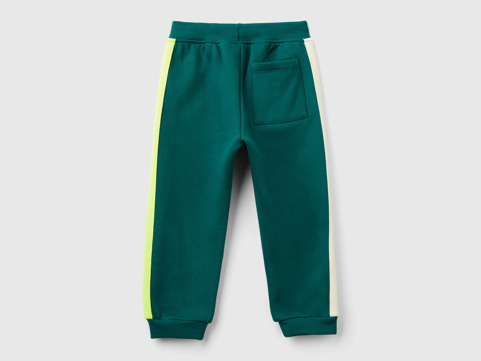 Joggers gamer in misto cotone da bimbo verde scuro 2 | Benetton Outlet