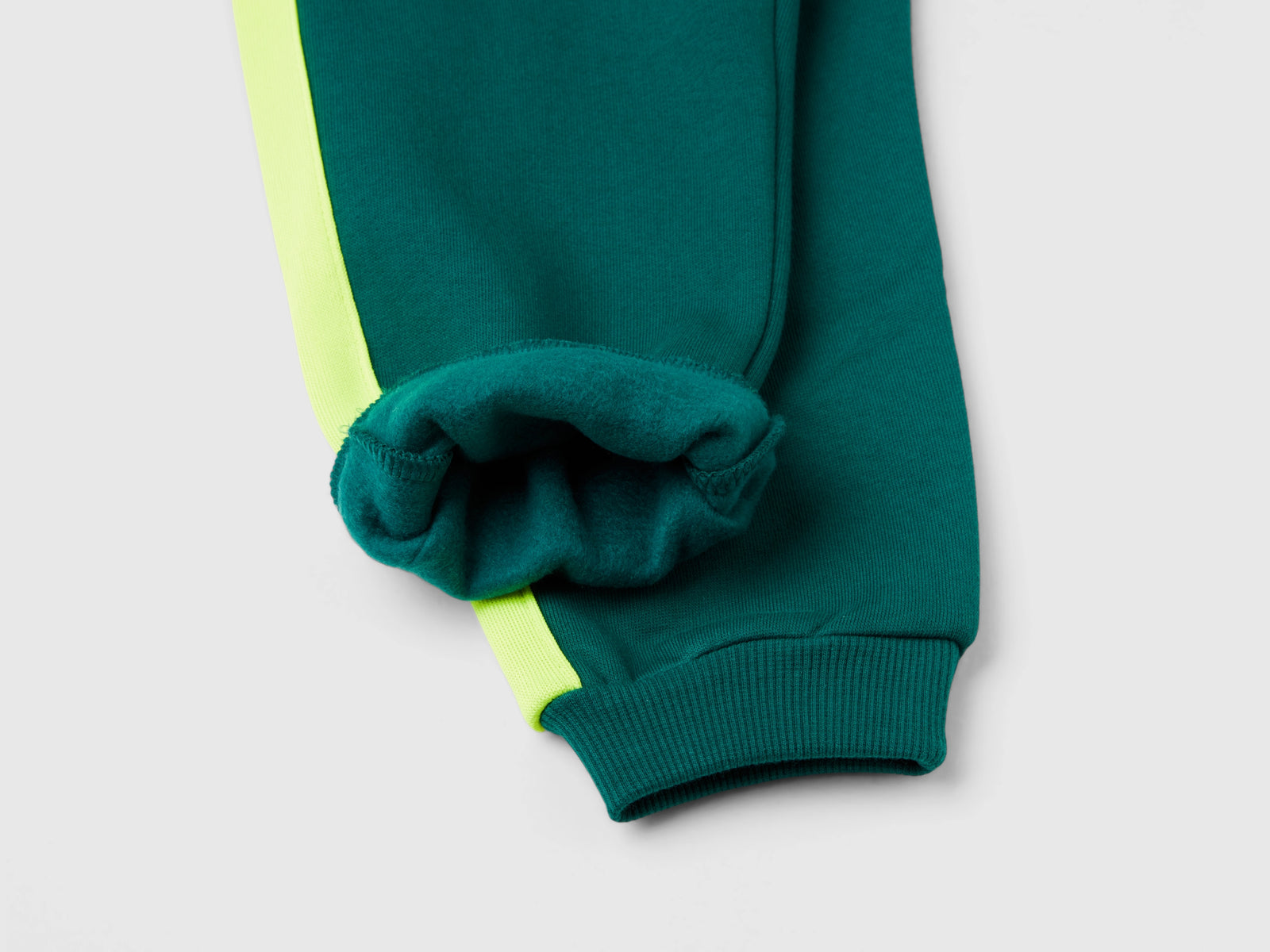 Joggers gamer in misto cotone da bimbo verde scuro 3 | Benetton Outlet