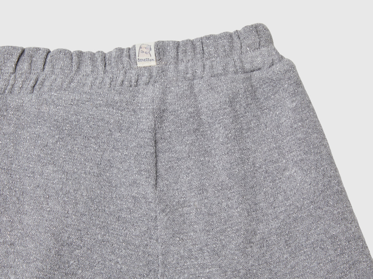 Pantaloni in felpa con lurex