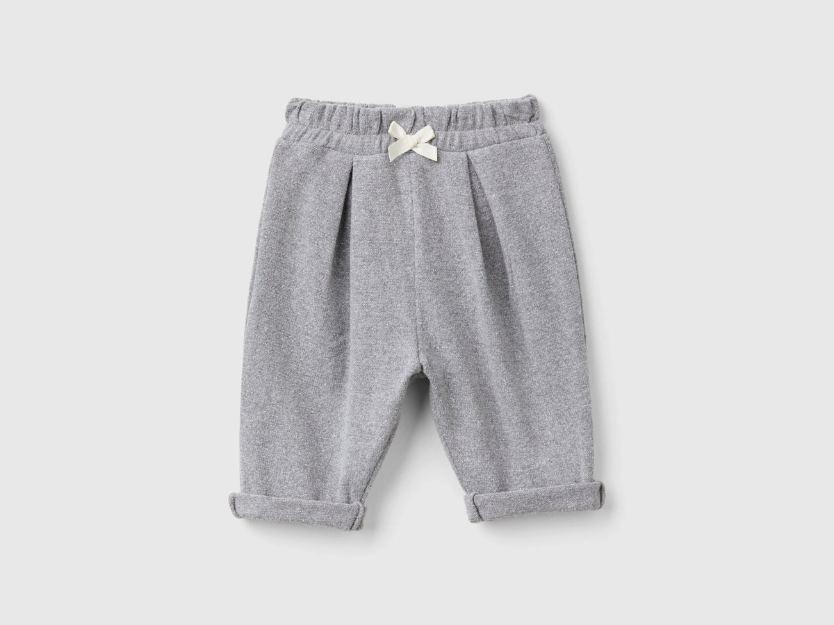 Pantaloni in felpa con lurex