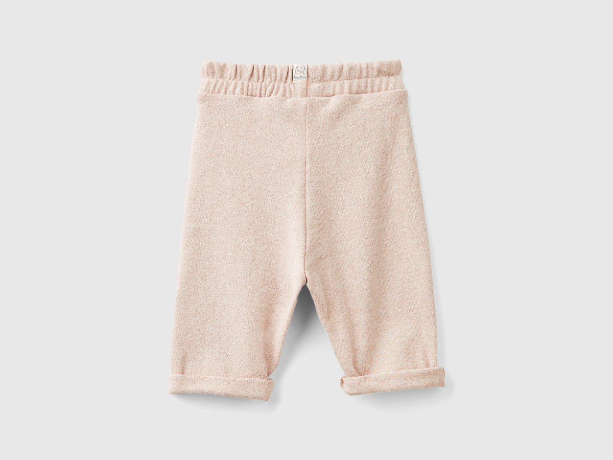Pantaloni in felpa con lurex