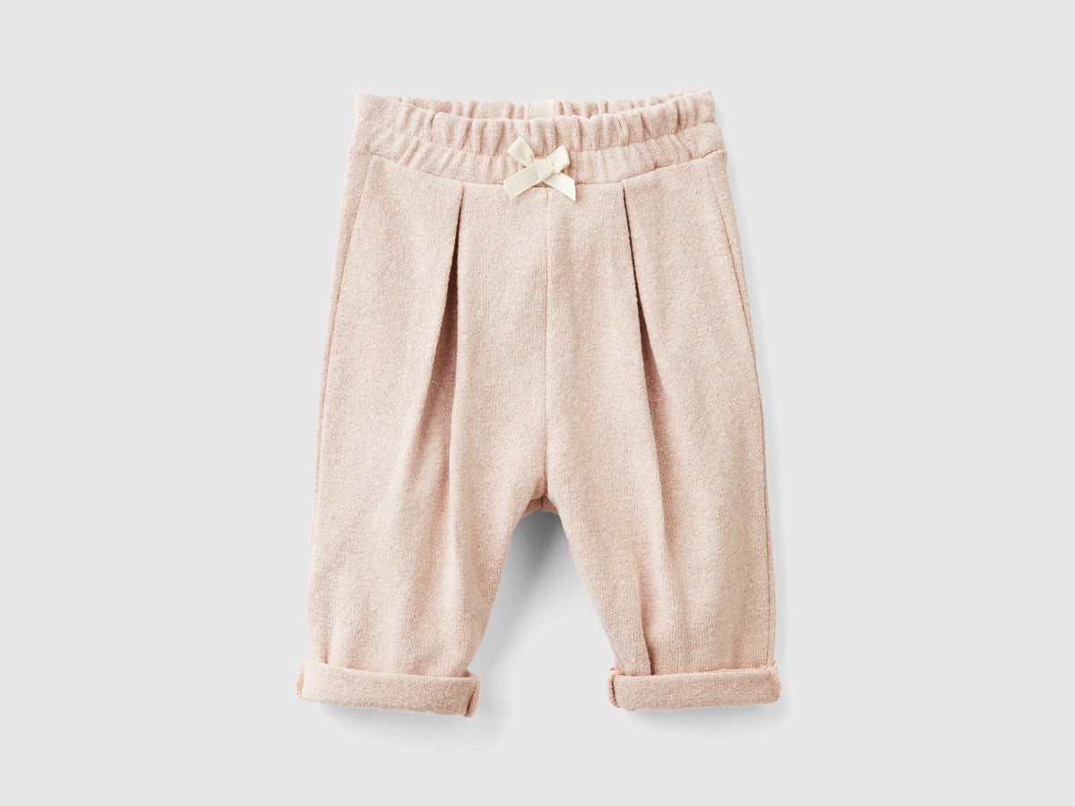 Pantaloni in felpa con lurex