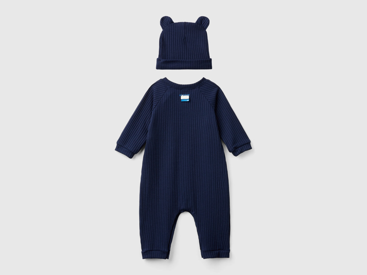 Set tutina e cappellino in misto viscosa stretch