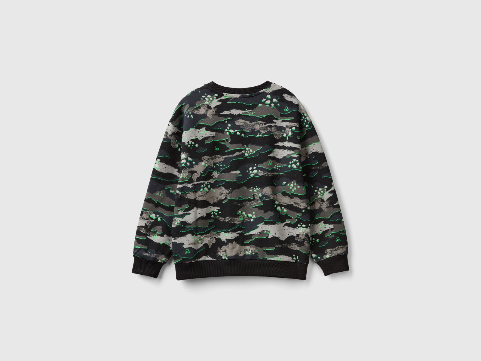 Felpa camouflage 100% cotone da bambino multi-color 2 | Benetton Outlet