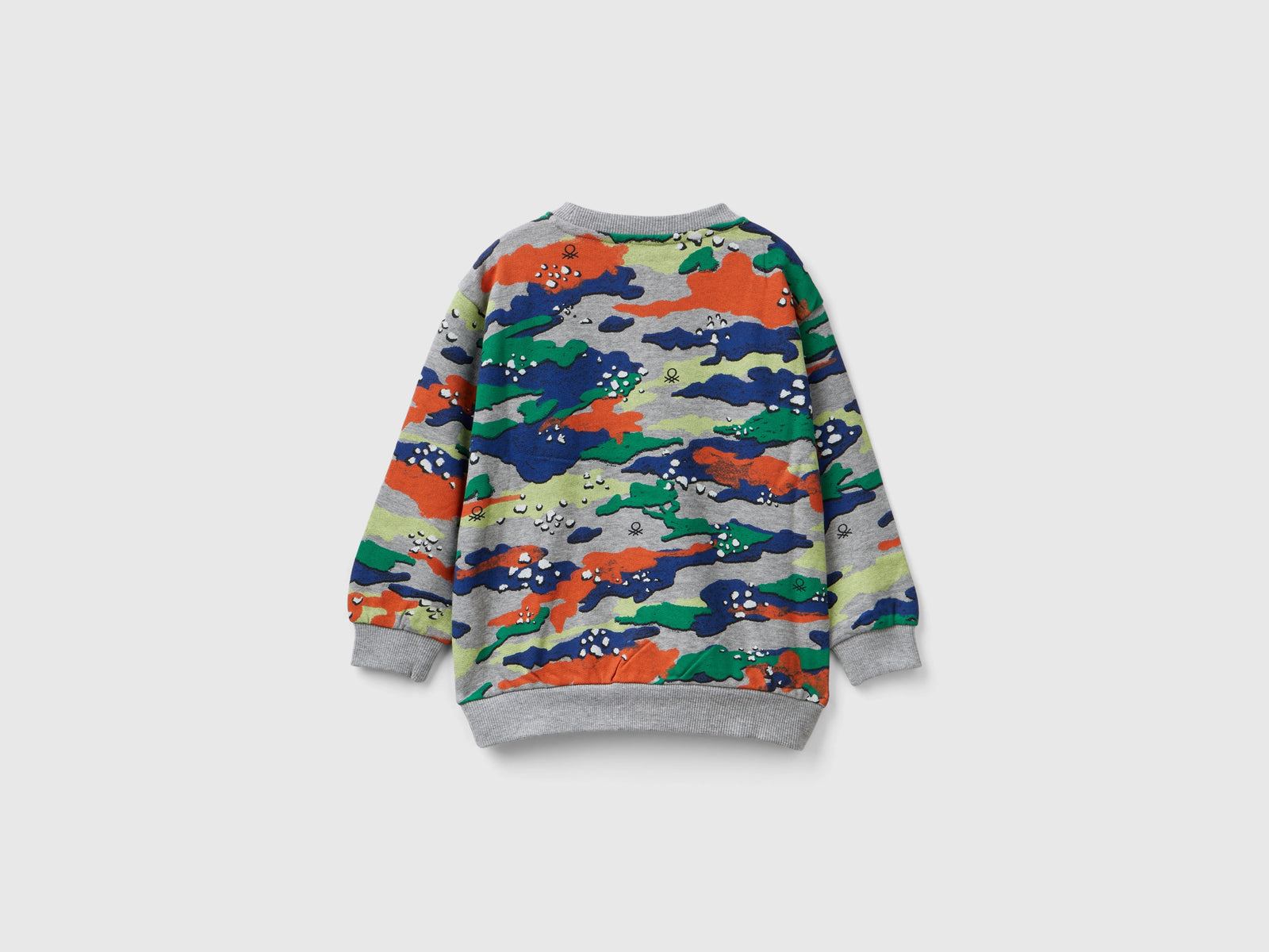 Felpa con stampa camouflage da bimbo multi-color 2 | Benetton Outlet