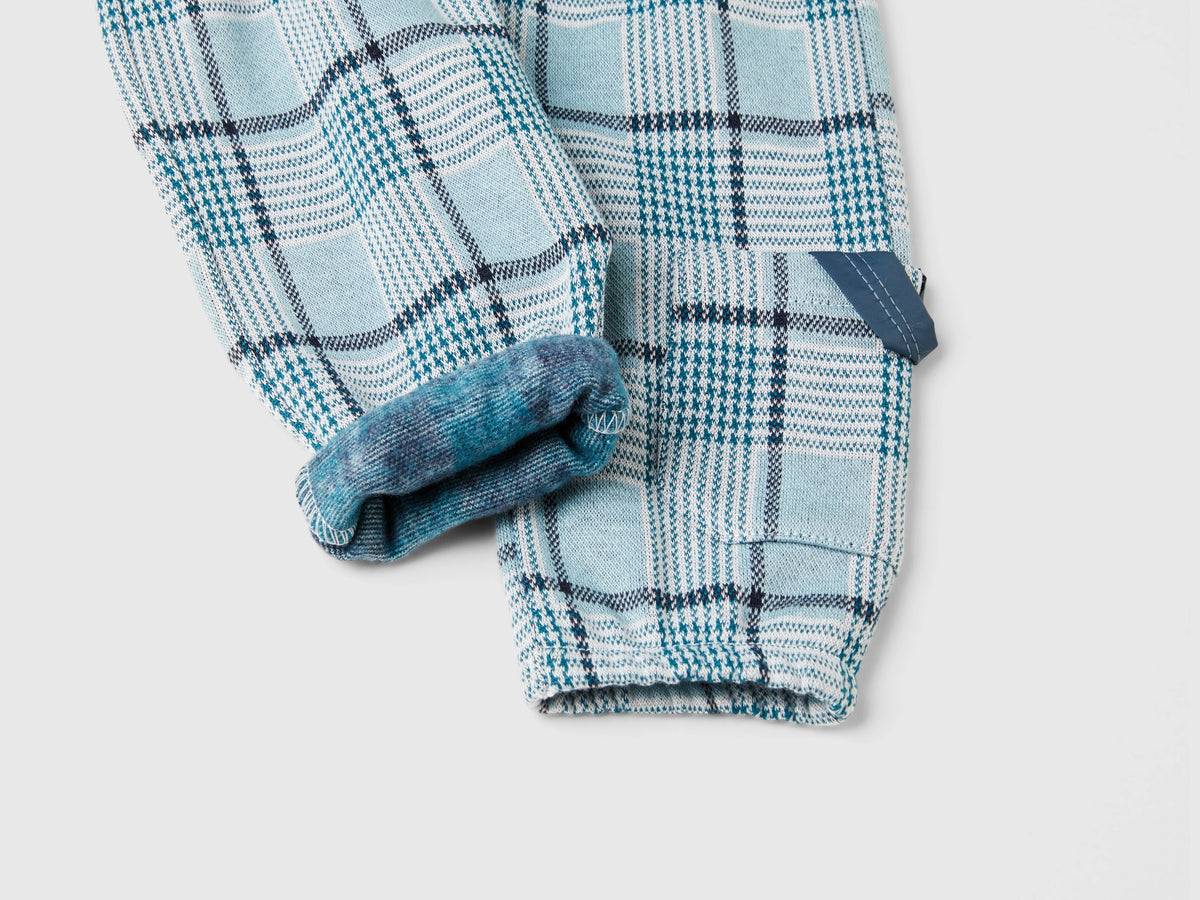 Pantalones jacquard Príncipe de Gales