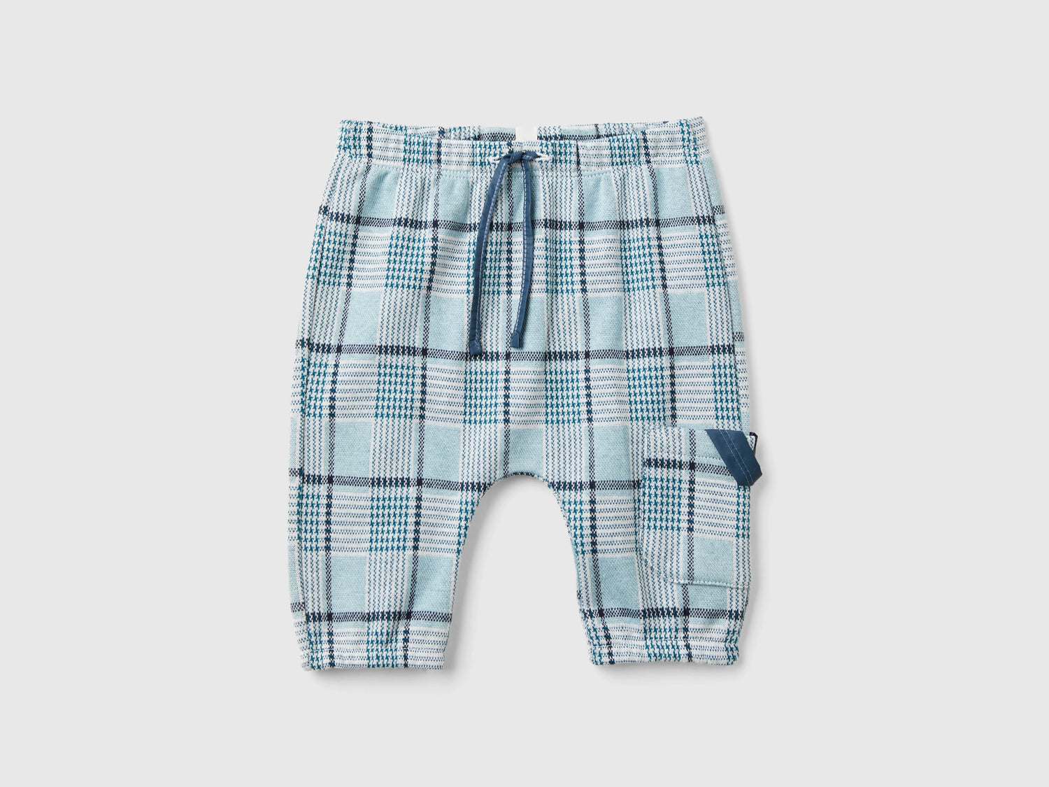 Pantaloni jacquard principe di Galles da neonato multi-color | Benetton Outlet