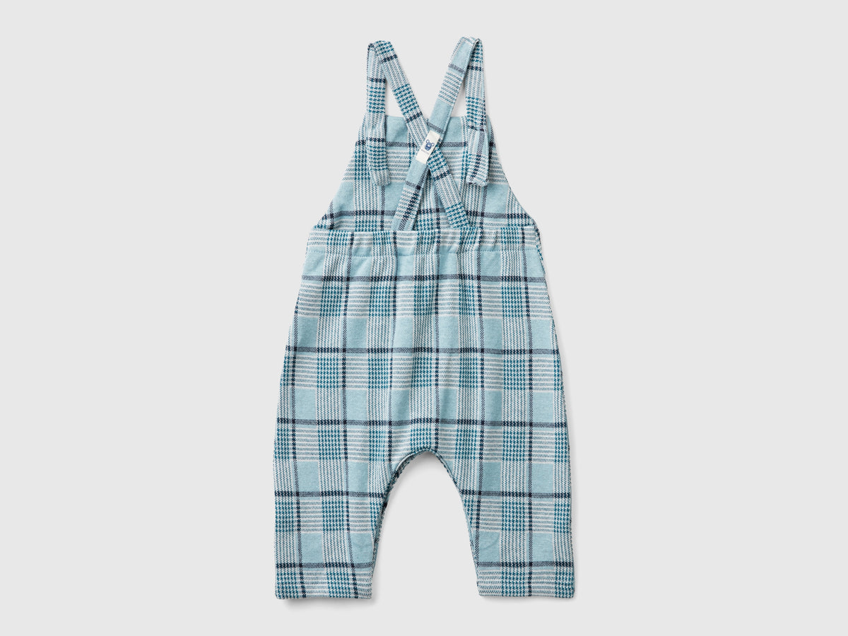 Salopette jacquard principe di Galles