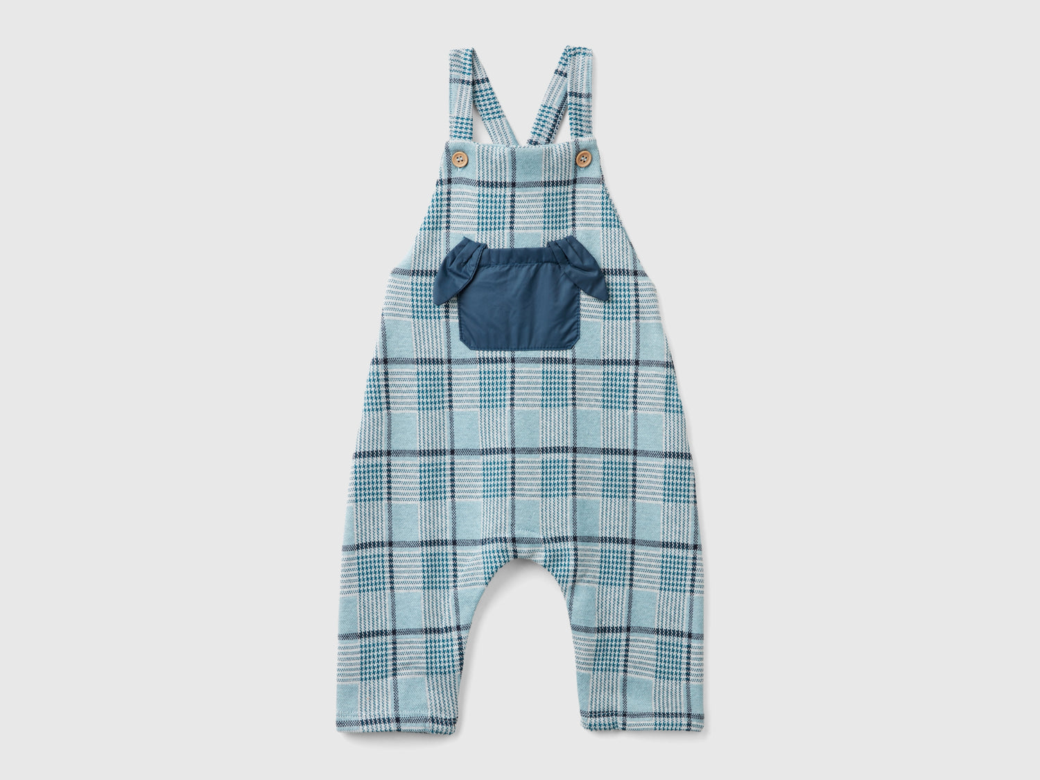 Salopette jacquard principe di Galles da neonato multi-color | Benetton Outlet