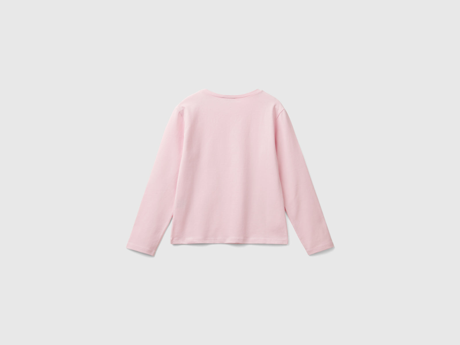 T-shirt con cuori cut out da bambina rosa 2 | Benetton Outlet