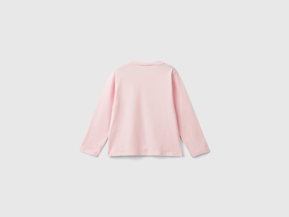 Maglietta con stampa in cotone stretch